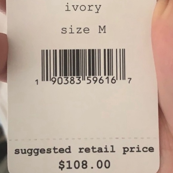 NWT Free People Gemma mock neck tunic in ivory size Medium - Picture 8 of 8